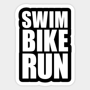 SWIM BIKE RUN TRIATHLON KONA Sticker